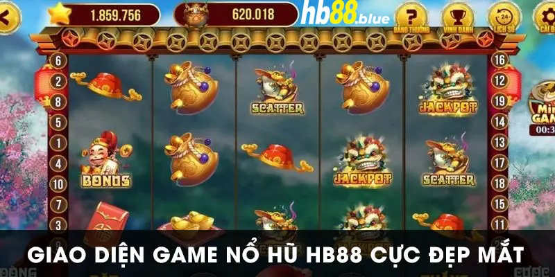 Nổ Hũ HB88 có giao diện hiện đại và sinh động